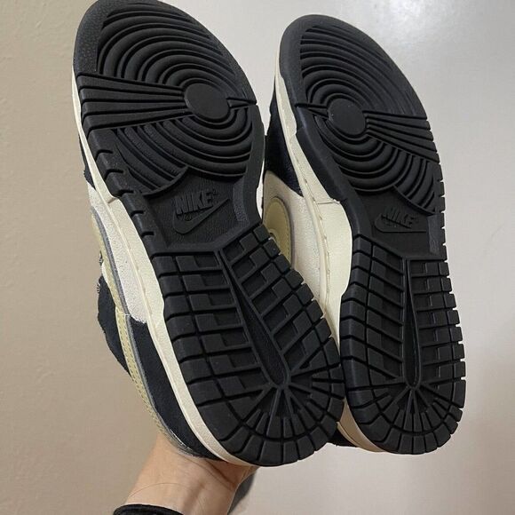 NEW! Nike Dunk Low LX Black Suede Team Gold Wmns size 6.5 men size 5 DV3054-001 - Picture 6 of 10